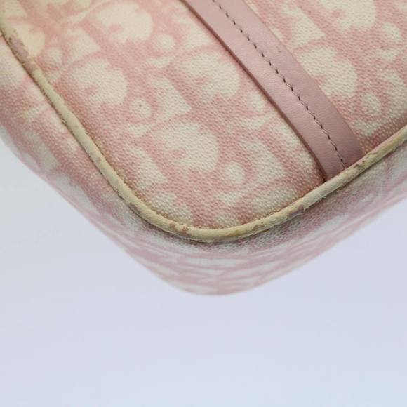 CHRISTIAN DIOR Trotter Canvas Hand Bag PVC Leather Pink 09-BO-0076 Auth yk8952 - Picture 16 of 16
